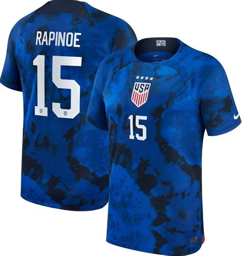 Nike Mens Megan Rapinoe Blue Uswnt 202223 Away Breathe Stadium