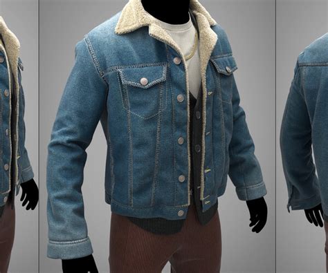 ArtStation - Denim Jacket Outfit | Game Assets