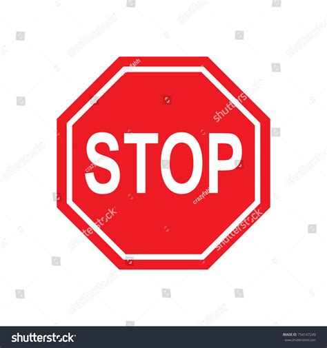 Stop Sign Logo Stock Vector (Royalty Free) 754147249 | Shutterstock