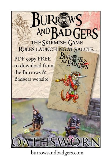 Burrows & Badgers Rules Online & At Salute This Weekend – OnTableTop ...