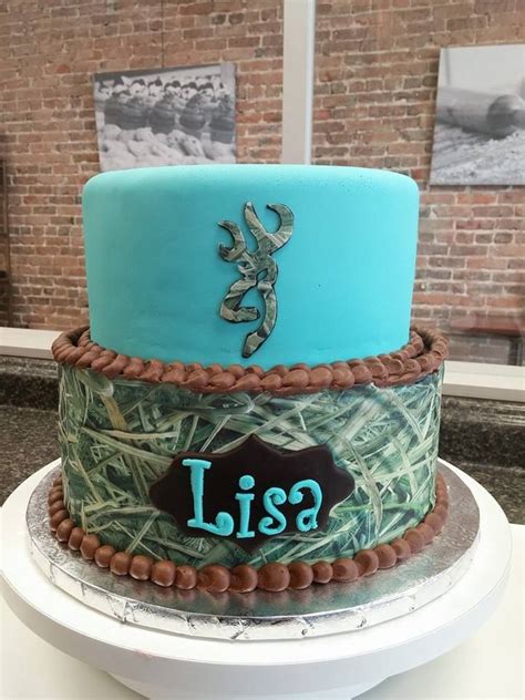 Tiffany Blue Camo Cake Hunting Cake Cake Camo Cake