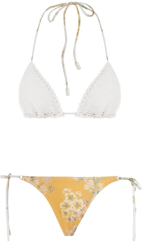 Zimmermann Amelie Crochet Bikini Shopstyle Two Piece Swimsuits