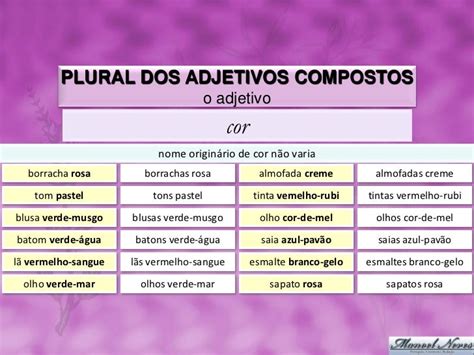 O Que Adjetivo Composto - Quais São Os Adjetivos Compostos Em Que Somente O Último Elemento É ...