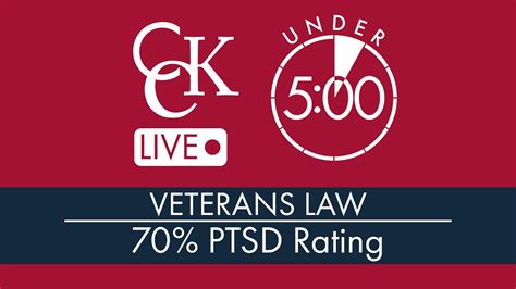 70 Ptsd Va Rating What It Means And How To Qualify Youtube