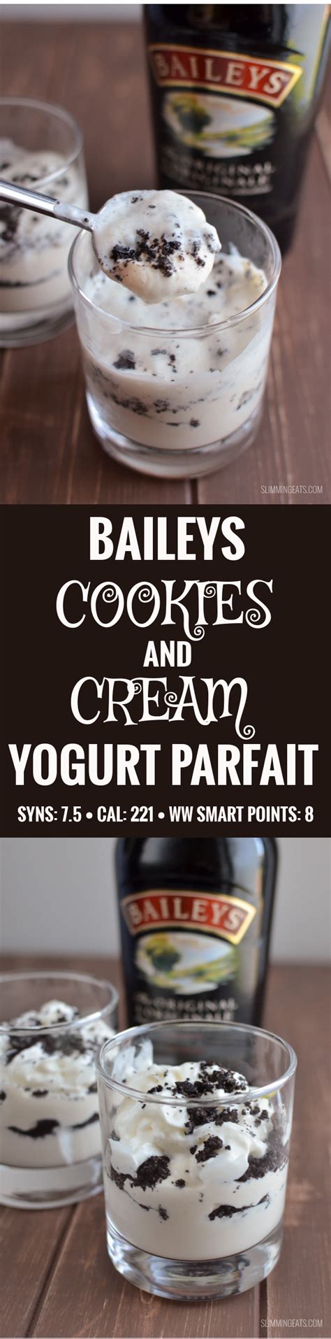 Baileys Cookies Cream Yogurt Parfait Slimming World Slimming Eats