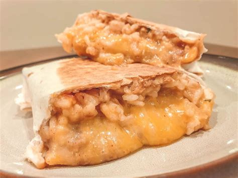 Creamy Cheesy Bean And Rice Burrito Recipe - The Bean Bites