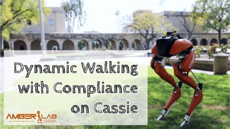 Cassie Dynamic Walking With Compliance Youtube