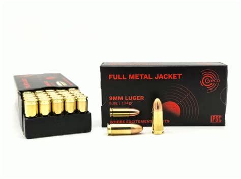 9mm Luger Geco 10 0g 154grs Vollmantel Flachkopf 9x19 SAFFO