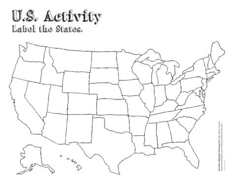 50 States Map Blank Printable Printable Maps | Ruby Printable Map