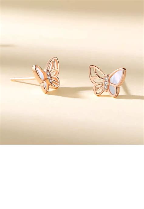 Buy Zafiti Sterling Silver Plated Rose Gold Simple Fashion