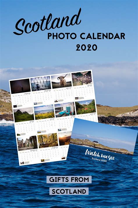 Scotland 2020 Double Page Wall Hanging Calendar Scotland Tours