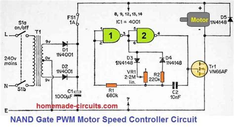 5 Simple DC Motor Speed Controller Circuits Explained