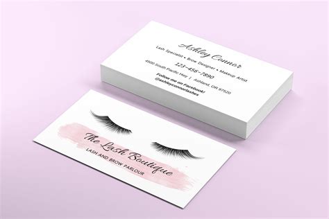 Lash Extension Business Card Personalized Printable Etsy