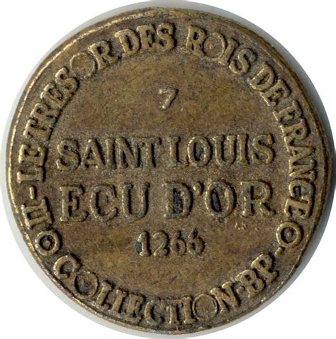 Collection Bp Tresor Des Rois De France Saint Louis Ecu D Or Sup