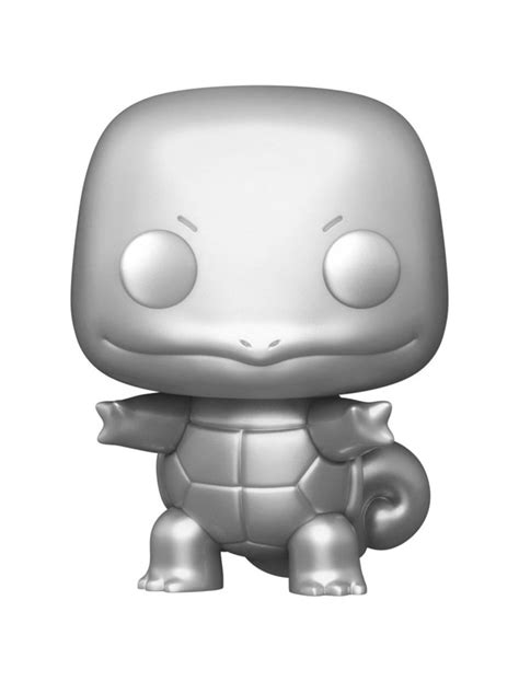 Funko Pop Pokémon N°504 Squirtle Carapuce 25th Silver Chrome