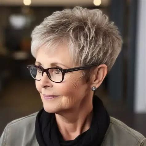 35 Flattering Hairstyles For Women Over 70 With Glasses Short Hair