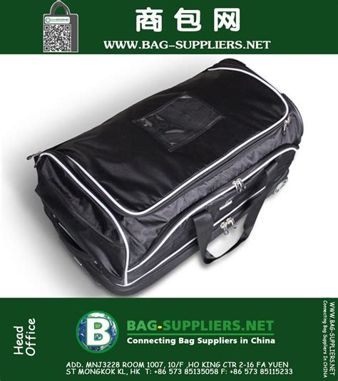 28 Inch Wheeled Drop Bottom Duffel With Garment Rack