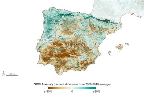 Sequía en España fotos de la NASA confirman situación muy grave