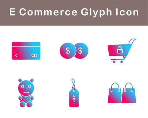 E Commerce Vector Icon Set 20643648 Vector Art At Vecteezy