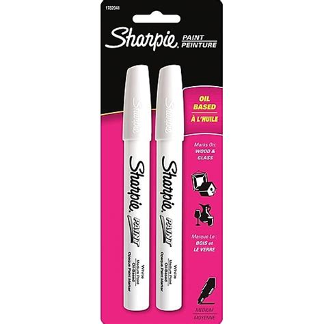 Sharpie® Oil Based Paint Marker Medium White 2pk 1782041 Staples