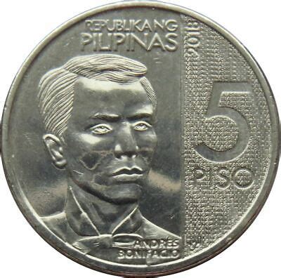 Philippines 5 Piso New Generation Currency Coin KM302 2017 2019 EBay