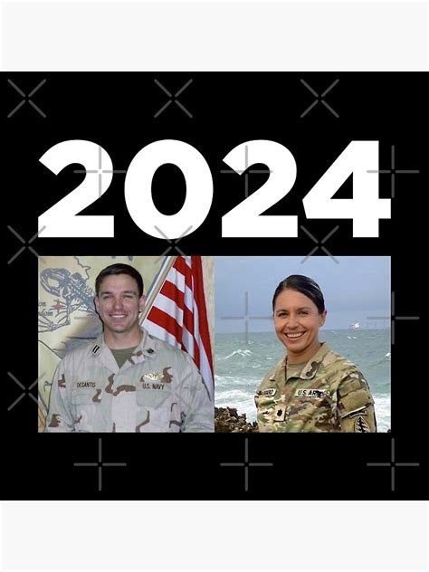 "Ron Desantis Navy Tulsi Gabbard Army 2024" Photographic Print for Sale ...