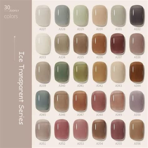 Spring Summer New Nail Polish Jelly Semi Transparent Hybrid Varnish Ml Nude Pink Ice Through