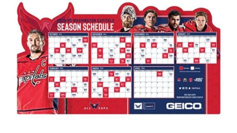 October 5, 2019 Washington Capitals - Schedule Magnet - Stadium ...