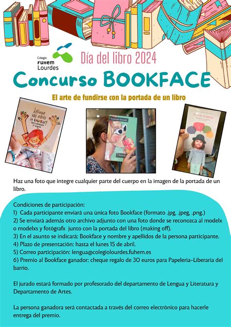 Concurso Bookface Día del Libro 2024 Colegio Lourdes FUHEM