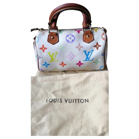 New Goods Listing Nano Speedy Mini Hl Murakami Louis Vuitton White