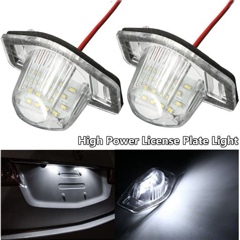 Stuks Fout Gratis Led Auto Aantal License Plate Voor Honda Crv Fit