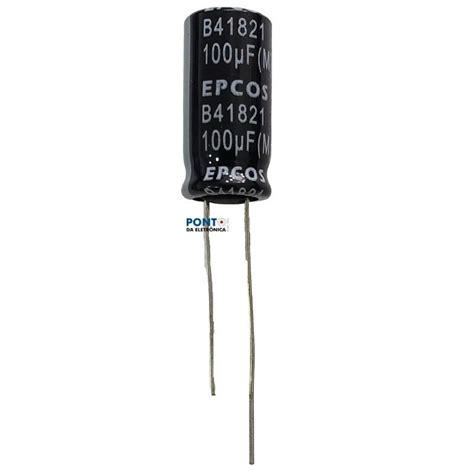 Capacitor Eletrolítico 100uf X 100v Rd 85º Epcos B41821 A9107 M