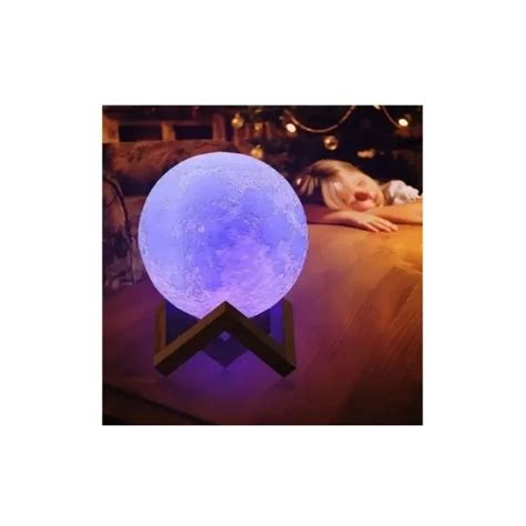 Lámpara Luna Led 3d 8 Colores Touch 280001 Ofertas Claras