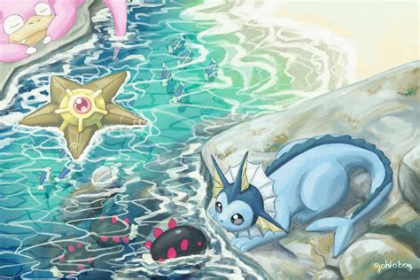 Pokemon Beach Day By Johtoboyy On Deviantart