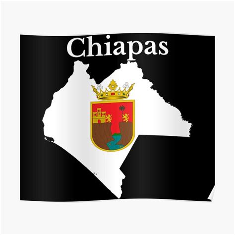 "Chiapas State Map Flag, Mexico" Poster by marosharaf | Redbubble