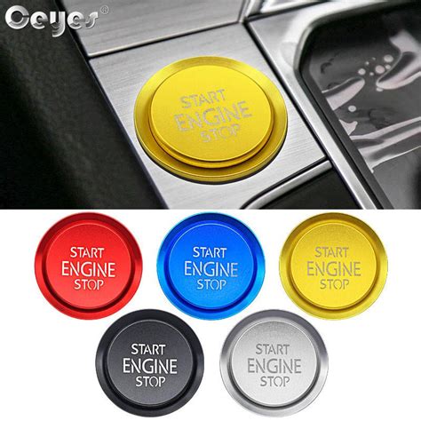 Buy Ceyes Car One Button Start Cover Ring For Volkswagen Passat Golf Cc