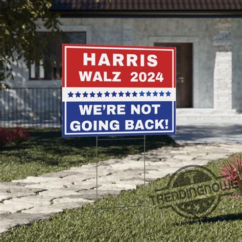 Harris Walz Yard Sign 18X24in Harris Walz 2024 Yard Sign Kamala Harris