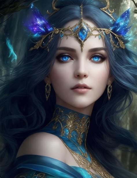 Premium Ai Image Portrait Of Beautiful Girl From Another Planet Or Star Fantasy Theme Portrait