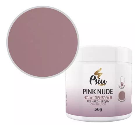 Psiu Cosméticos Tradicional gel hard autonivelante 56g cor pink nude