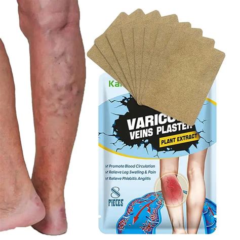 8pcs Varicose Vein Healing Patches Leg Sore Swollen Relief Plaster