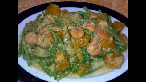 Coconut Milk Squash And String Beans Pinoy Recipe Ginataang Kalabasa Sa Sitaw Youtube