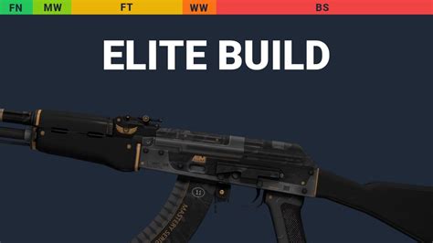 Ak Elite Build Skin Float And Wear Preview Youtube