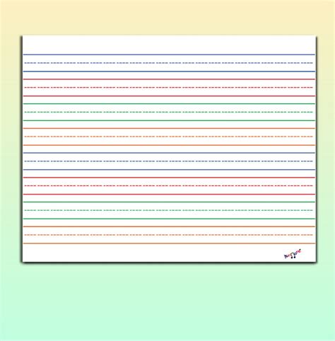 Printable Lined Paper Large Lined Paper 3 Lined Paper School Lined