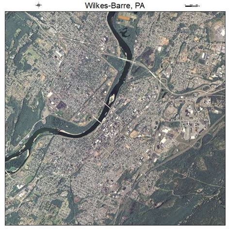 Aerial Photography Map of Wilkes Barre, PA Pennsylvania