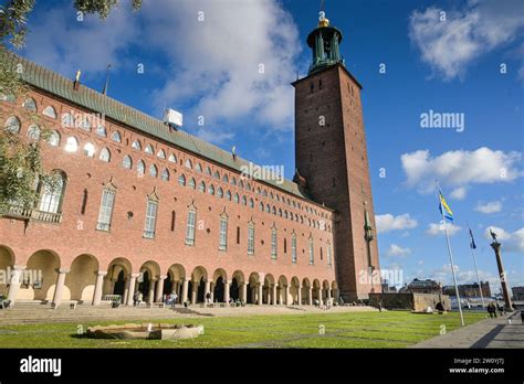 Rathaus Stockholms Stadshus Stockholm Schweden Stock Photo Alamy