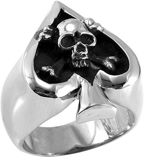 Pin By NOLA122016 NOLA121212 On Silver Skull Ring Mens Stainless