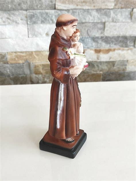 Saint Anthony of Padua Statue Made of Stone Duste 6.2 Inches STATUE GIFT - Etsy