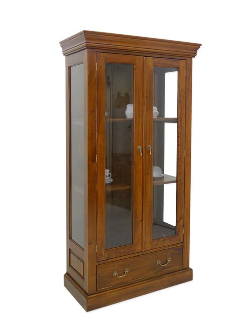 Vitrine B Cherschrank Antik Stil Massivholz In Nussbaum B Cm