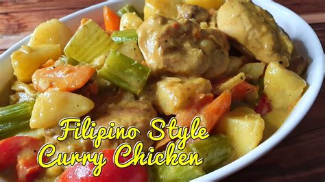 Cooking Filipino Style Chicken Curry With Coconut Milk Youtube