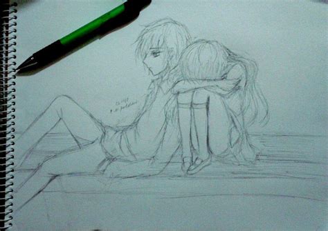 Anime Couple Sketch | Anime Amino